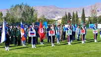آیین افتتاحیه چهارمین دوره مسابقات تیراندازی با کمان ارتش‌های جهان در تهران برگزار شد