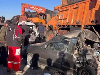 یک جان‌باخته و ۱۲ مصدوم در تصادف زنجیره‌ای آزادراه تبریز - زنجان