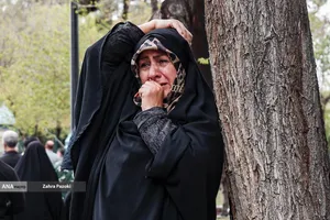 مراسم تشییع پیکر مطهر ۱۲ شهید جنگ رمضان
