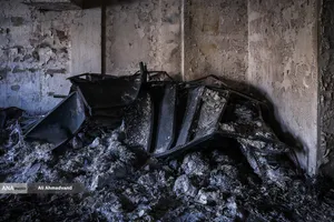 تخریب و آتش سوزی اموال عمومی در تهران