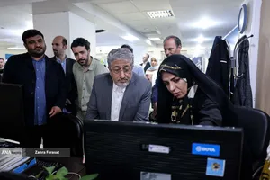 بازدید بیژن رنجبر رییس دانشگاه آزاد اسلامی از گروه دانشگاه خبرگزاری آنا