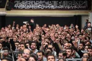 مراسم عزاداری هیأت&zwnj;های دانشجویی در حسینیه امام خمینی(ره)