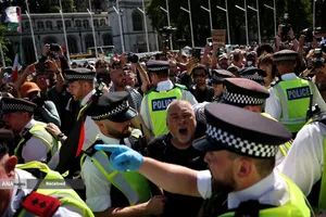 دستگیری طرفداران فلسطین در لندن