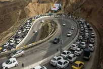 ترافیک سنگین در محور چالوس جنوب به شمال