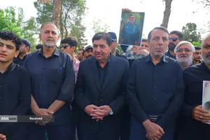 تشییع پیکر سردار شهید امیر علی حاجی زاده و و سردار محمود باقری فرمانده موشکی این نیرو