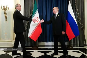 دیدار مسعود پزشکیان با پوتین رییس جمهور روسیه در حاشیه نشست سران سازمان همکاری شانگهای