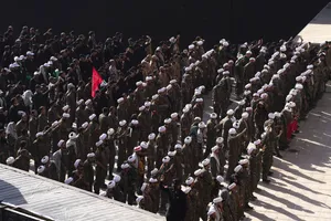 مراسم اقامه نماز بر پیکر امام شهید امت