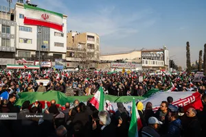 فریاد مردم تهران در محکومیت اقدامات تروریستی اغتشاشگران