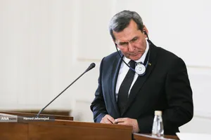 کنفرانس خبری رشید مردوف وزیر امور خارجه ترکمنستان 