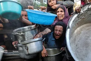 گرسنگی فاجعه بار در غزه