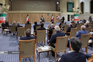 دیدار رئیس&zwnj;جمهور و اعضای هیئت دولت با مقام معظم رهبری