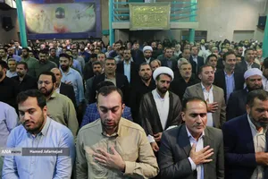 مراسم تجدید عهد با خادم حرم ایران "عهد خدمت" در حسینیه جماران