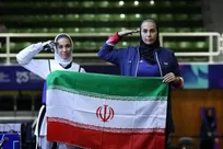 لاعبة-تايكواندو-إيرانية-تتوّج-بالميدالية-الذهبية-في-ألعاب-التضامن-الإسلامي