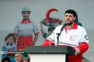 سخنرانی پیرحسین کولیوند رییس جمعیت هلال احمر