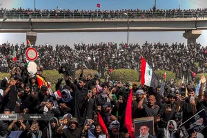 تشییع پیکر مطهر امام شهید در نجف اشرف