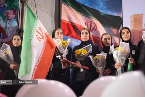 مراسم استقبال از تیم ملی فوتبال زنان