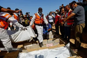 تشییع شهدای فلسطینی&zwnj; ناشناس