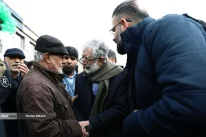 غلامعلی حداد عادل در مراسم راهپیمایی 22 بهمن