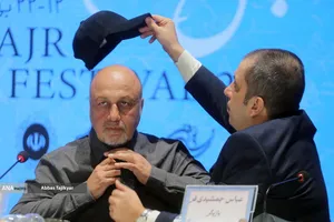 عباس جمشیدی&zwnj;فر و رضا عطاران در نشست خبری فیلم سینمایی &laquo;صددام&raquo;