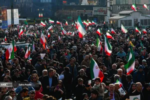 فریاد مردم تهران در محکومیت اقدامات تروریستی اغتشاشگران