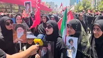از دهوک تا مشهد؛ اعلام وفاداری زائران به آرمان‌های امام شهید در حاشیه مراسم تشییع/ ایران حسین تا ابد پیروز است 