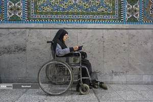 حرم مطهر رضوی در شب رحلت پیامبر اکرم و شهادت امام حسن مجتبی(ع)