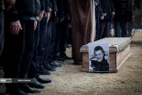 مراسم تشییع پیکر «رضا رویگری»