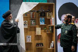 سردار حسین معروفی معاون هماهنگ کننده سازمان بسیج و حجت&zwnj;الاسلام علی&zwnj;اکبر اجاق&zwnj;نژاد تولیت آستان مقدس مسجد جمکران