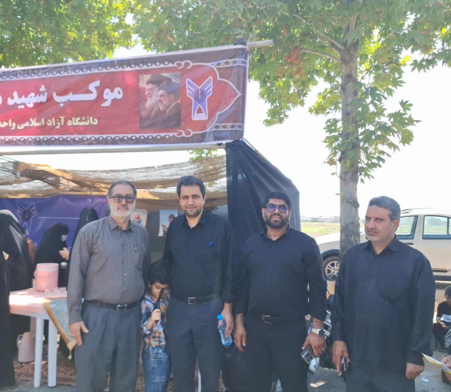 برپایی موکب جاماندگان اربعین دانشگاه آزاد اسلامی گنبدکاووس با حضور مسئولان