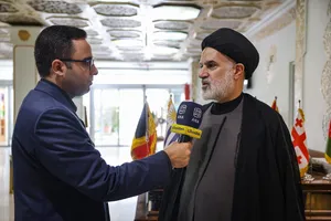 گفتگو با مهمانان خارجی آیین بدرقه آقای شهید ایران، رهبر شهید انقلاب
