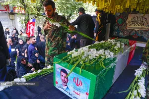 تشییع و تدفین پیکر مطهر بسیجی شهید حسین یوسفخانی