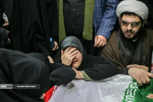 وداع با پیکر&zwnj; مطهر  شهید حجت&zwnj;الاسلام علی رازینی رئیس شعبه ۳۹ دیوان عالی کشور در معراج شهدای تهران