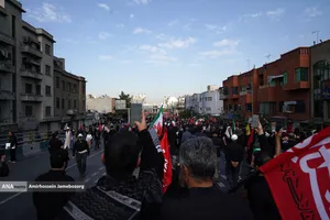 تشییع پیکر مطهر آقای شهید ایران و خانواده ایشان
