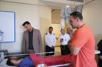 عیادت پاکدل از مجروحین حملات روز گذشته رژیم صهیونیستی