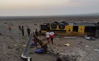 ۱۱ کشته و ۲۴ مصدوم در واژگونی اتوبوس کرمانشاه ـ تهران در آزادراه همدان ـ ساوه