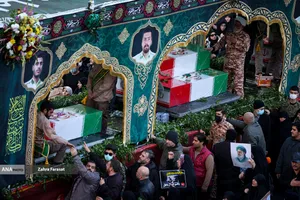 مراسم تشییع پیکرهای شهدای مدافع امنیت و مردم مظلوم