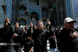 مراسم عزاداری رحلت پیامبر اکرم و شهادت امام حسن مجتبی(ع) در حرم رضوی