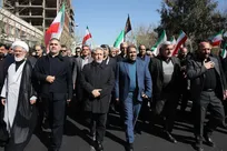 میثاق با رهبر شهید؛ اجتماع دانشگاهیان دانشگاه آزاد استان تهران در میدان طهرانی‌مقدم برگزار شد