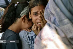 کودکان در اردوگاه آوارگان جبالیا در شمال نوار غزه