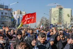 تجمع انتقام&zwnj;جویی شهادت رهبر معظم انقلاب در تهران