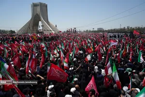 تشییع پیکر مطهر آقای شهید ایران و خانواده ایشان