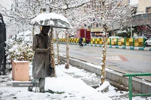 بارش برف زمستانی در تهران 