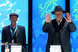 بهروز الله&zwnj;وردی&zwnj;زاده و حمدالله سلیمی در نشست خبری فیلم سینمایی سونسوز