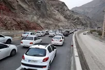 ترافیک سنگین در محور چالوس