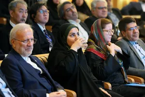  فرزانه صادق وزیر راه و شهرسازی در مراسم بزرگداشت روز جهانی اسکان بشر در وزارت راه و شهرسازی