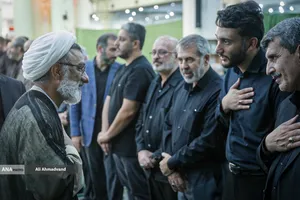  حجت الاسلام خسرو پناه دبیر شورای عالی انقلاب فرهنگی در مراسم چهلمین روز شهادت دکتر محمدمهدی طهرانچی