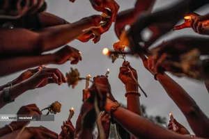  ادای احترام به قربانیان باران&zwnj;هایی سیل&zwnj;آسا در گوما، کنگو