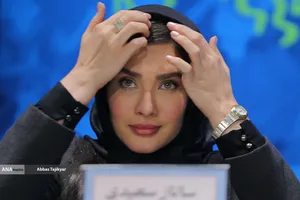 ساناز سعیدی در نشست خبری فیلم&zwnj; سینمایی &laquo;پیشمرگ&raquo;