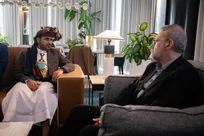 دیدار و گفت‌وگوی لاریجانی با محمد عبدالسلام