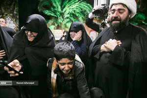 وداع با پیکر&zwnj; مطهر  شهید حجت&zwnj;الاسلام علی رازینی رئیس شعبه ۳۹ و شهید حجت&zwnj;الاسلام محمد مقیسه رئیس شعبه ۵۳ دیوان عالی کشور در معراج شهدای تهران